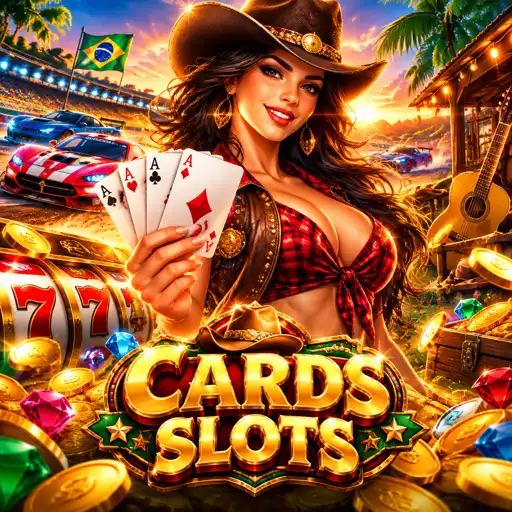 Slots dourados com frutas e gemas em destaque