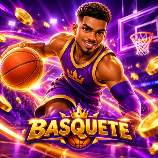 Cesta de basquete em quadra iluminada durante jogo da NBA