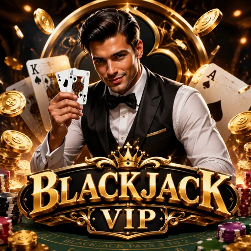 Mesa de blackjack VIP com fichas empilhadas