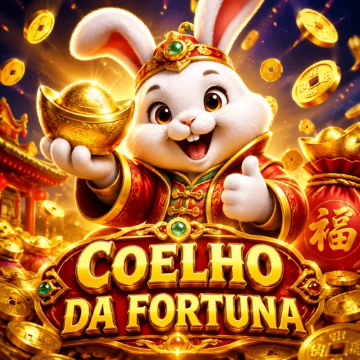 Tela do Fortune Rabbit com coelho da fortuna dourado