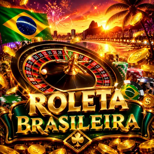 Roleta brasileira com dealer e detalhes verdes e amarelos
